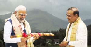 Himanta Biswasarma and Narendra Modi