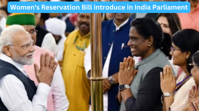 Women's Reservation Bill introduce in India Parliament