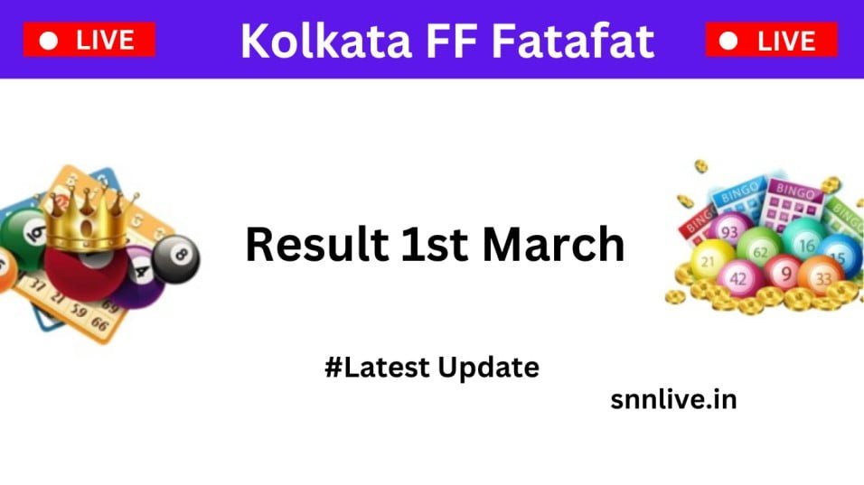 Kolkata FF Fatafat Result Today