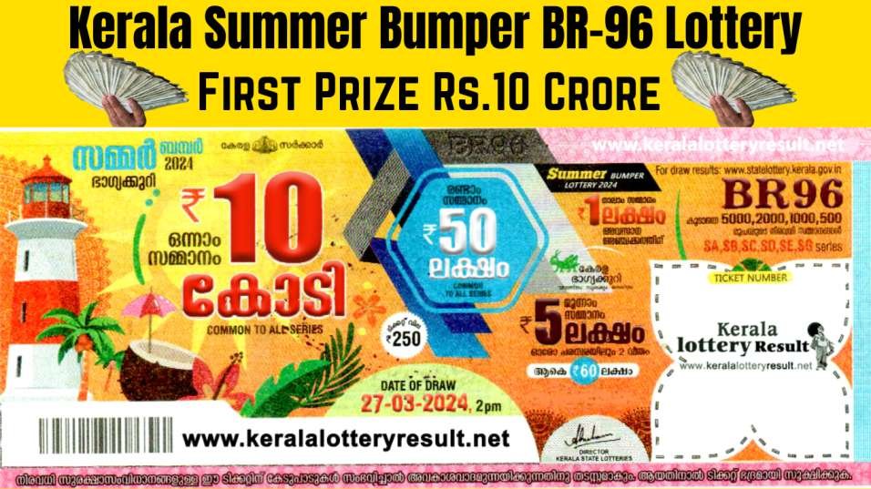 Kerala Lottery Result Today Summer Bumper