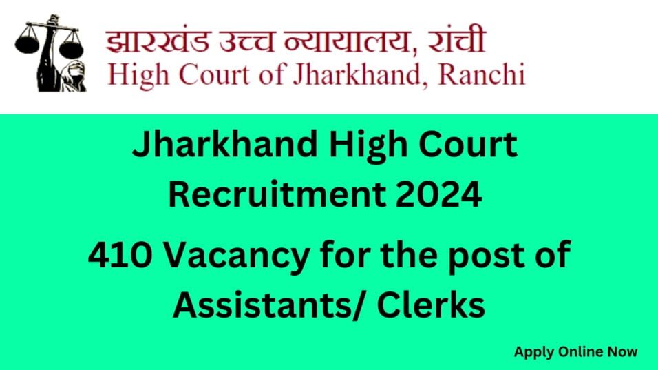 Jharkhand High Court Clerk Recruitment 2024