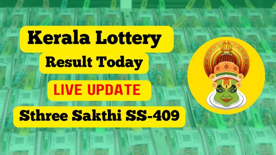 Kerala Lottery Result Sthree Sakthi SS-409 Today