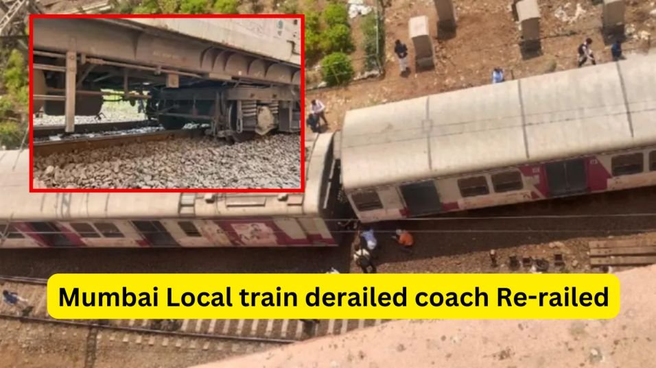 Mumbai Local train derailed coach Re-railed at CMST station