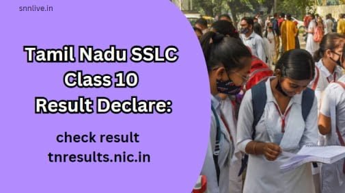 TN SSLC 10th Result 2024