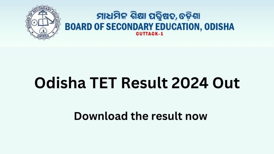 Odisha TET Result 2024