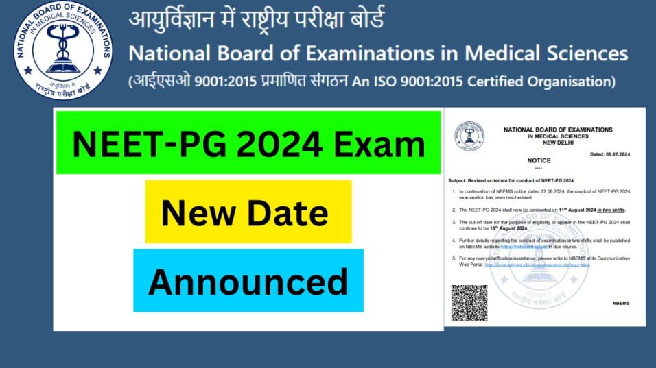 NEET-PG 2024 Exam New Date