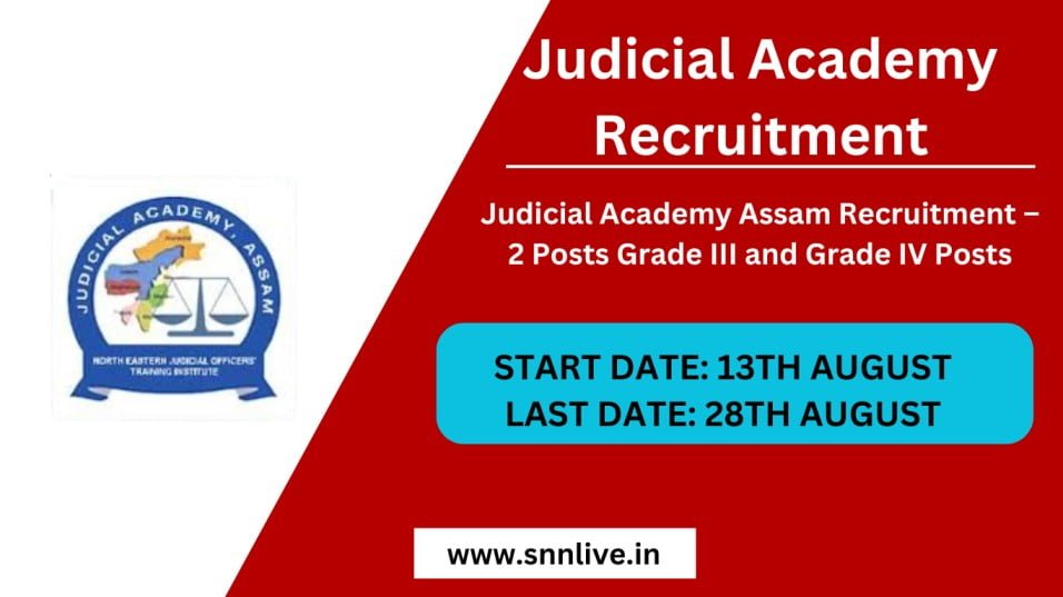Judicial Academy Recruitment