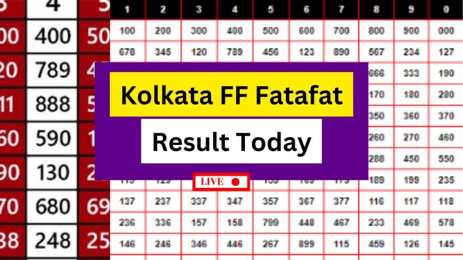 Kolkata Fatafat Result Today