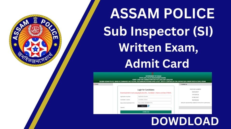 Assam Police Admit Card 2024