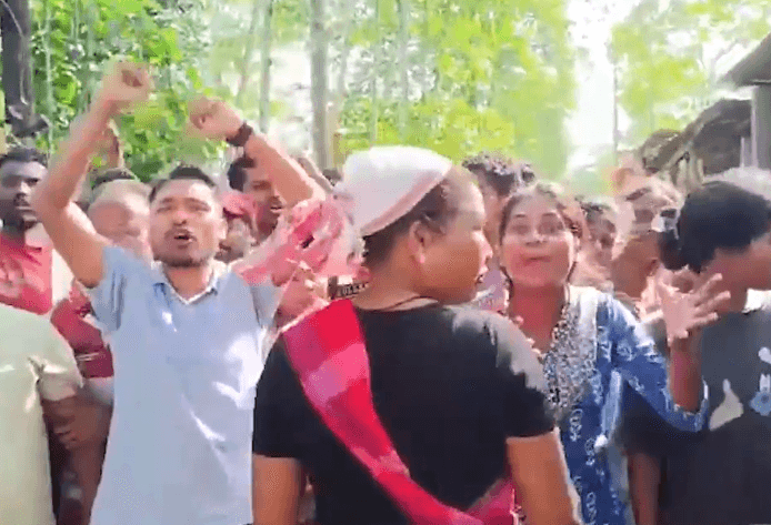 Tension erupted at Assam Medical College and Hospital (AMCH) in Dibrugarh, Assam on Monday over the closing of a gate in Alubari area