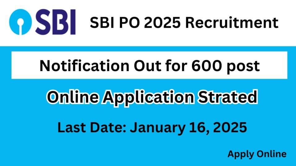 SBI PO Recruitment 2025