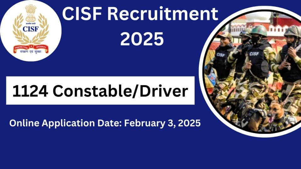 CISF Constable Driver Recruitment 2025