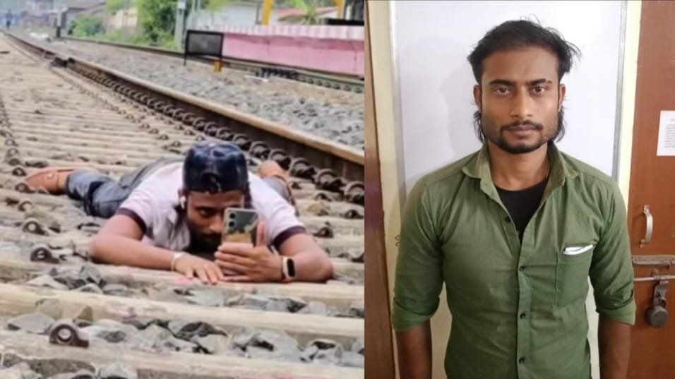 Hailakandi train stunt