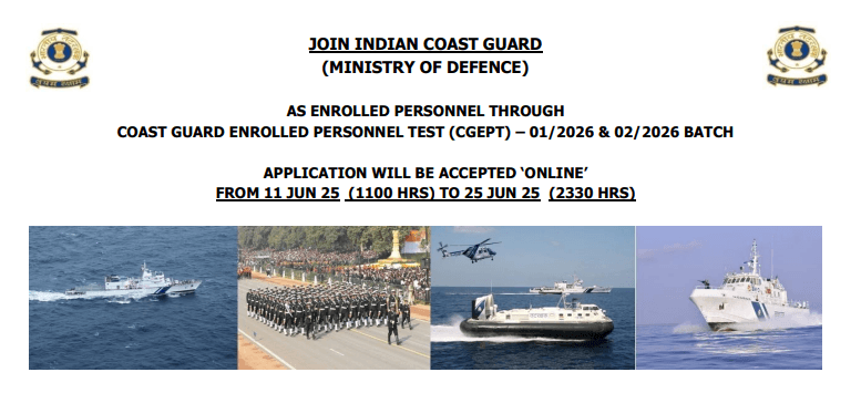 India Coast Guard Recruitment 2025