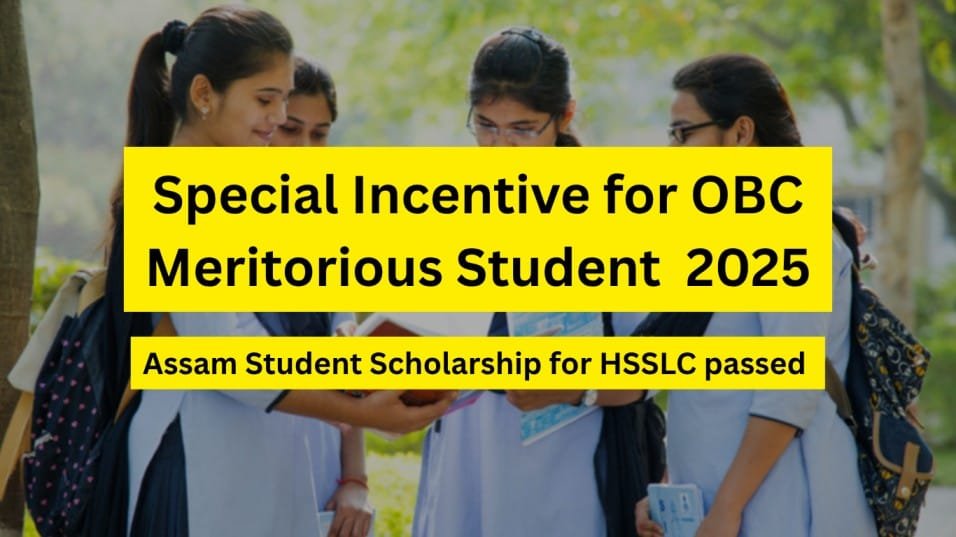 Special Incentive for OBC Meritorious Student