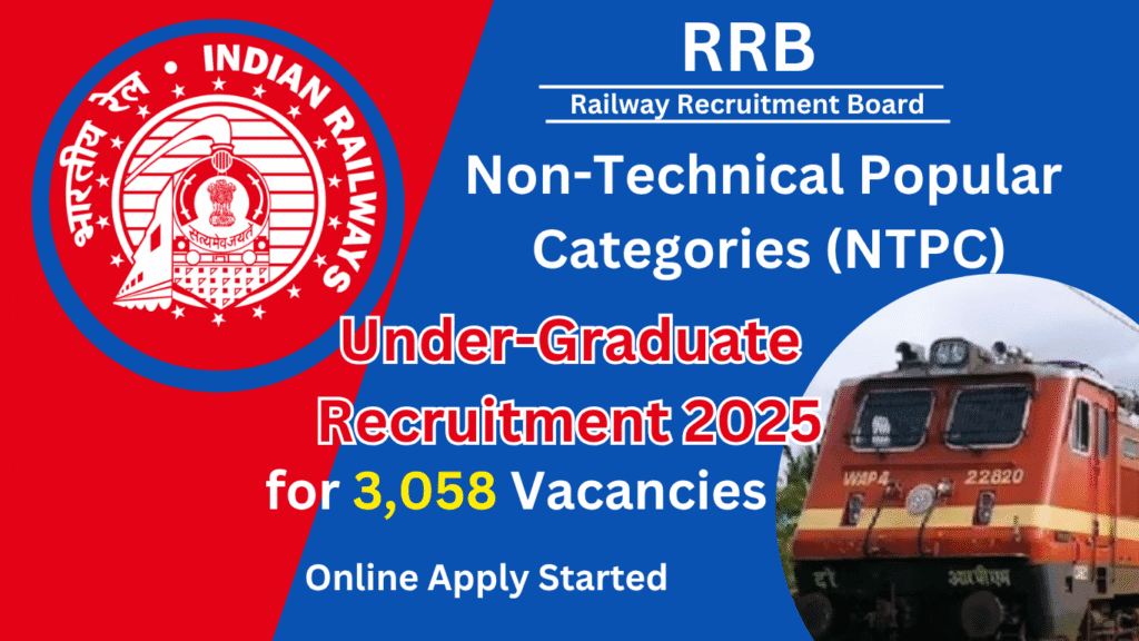 RRB NTPC Under-Graduate Notification Out