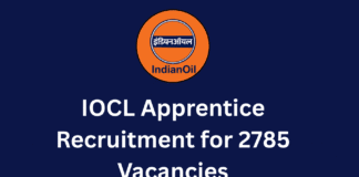 IOCL Apprentice Recruitment for 2785 Vacancies IOCL Apprentice Recruitment 2025