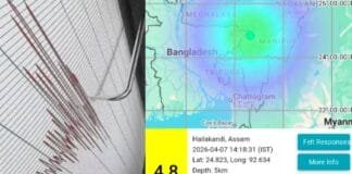 Assam Earthquake: 4.8 Magnitude Tremor Shakes Barak Valley, Epicenter Hailakandi, Felt in Tripura